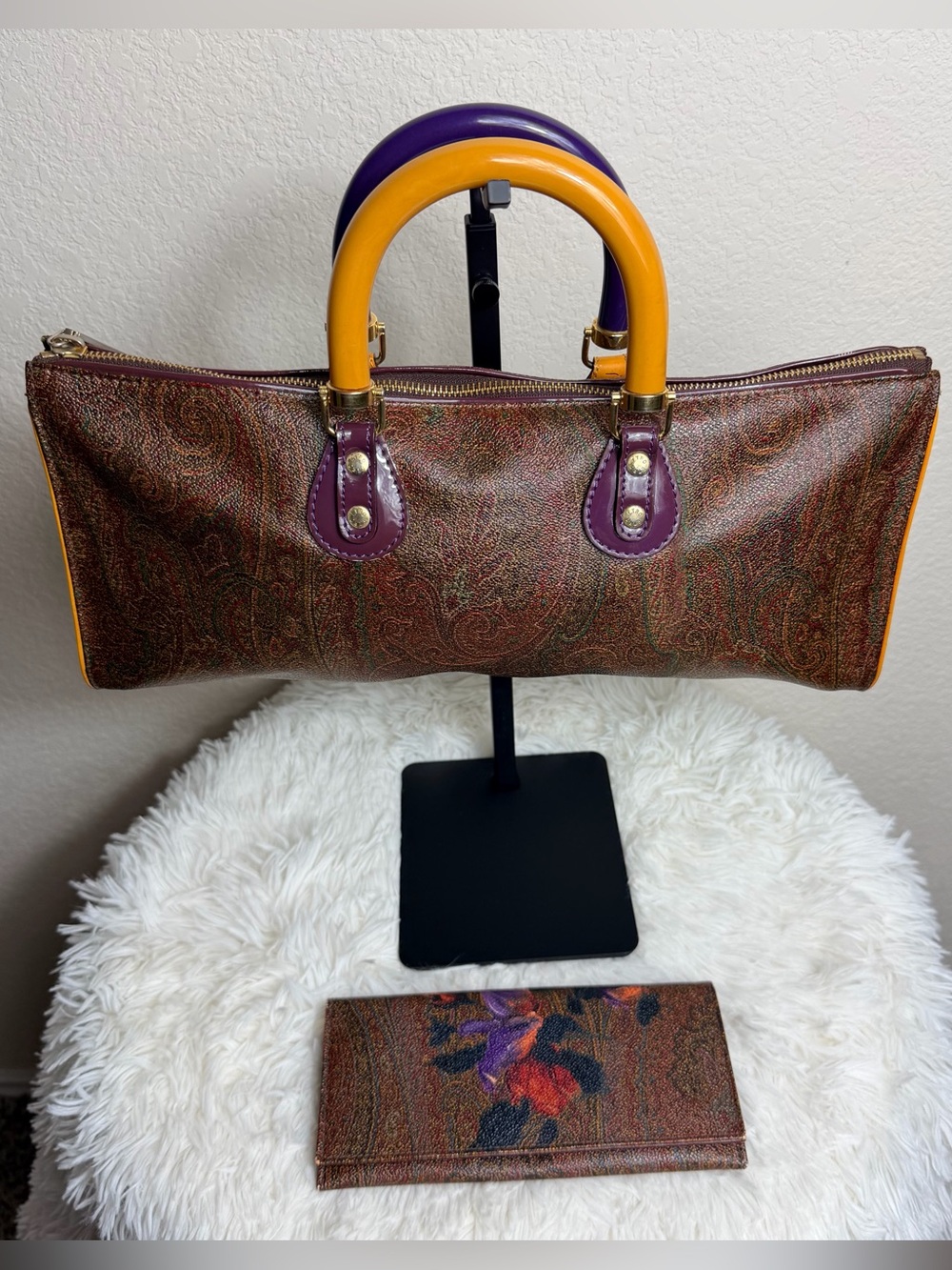 Super Rare Etro East-West Bag & Wallet